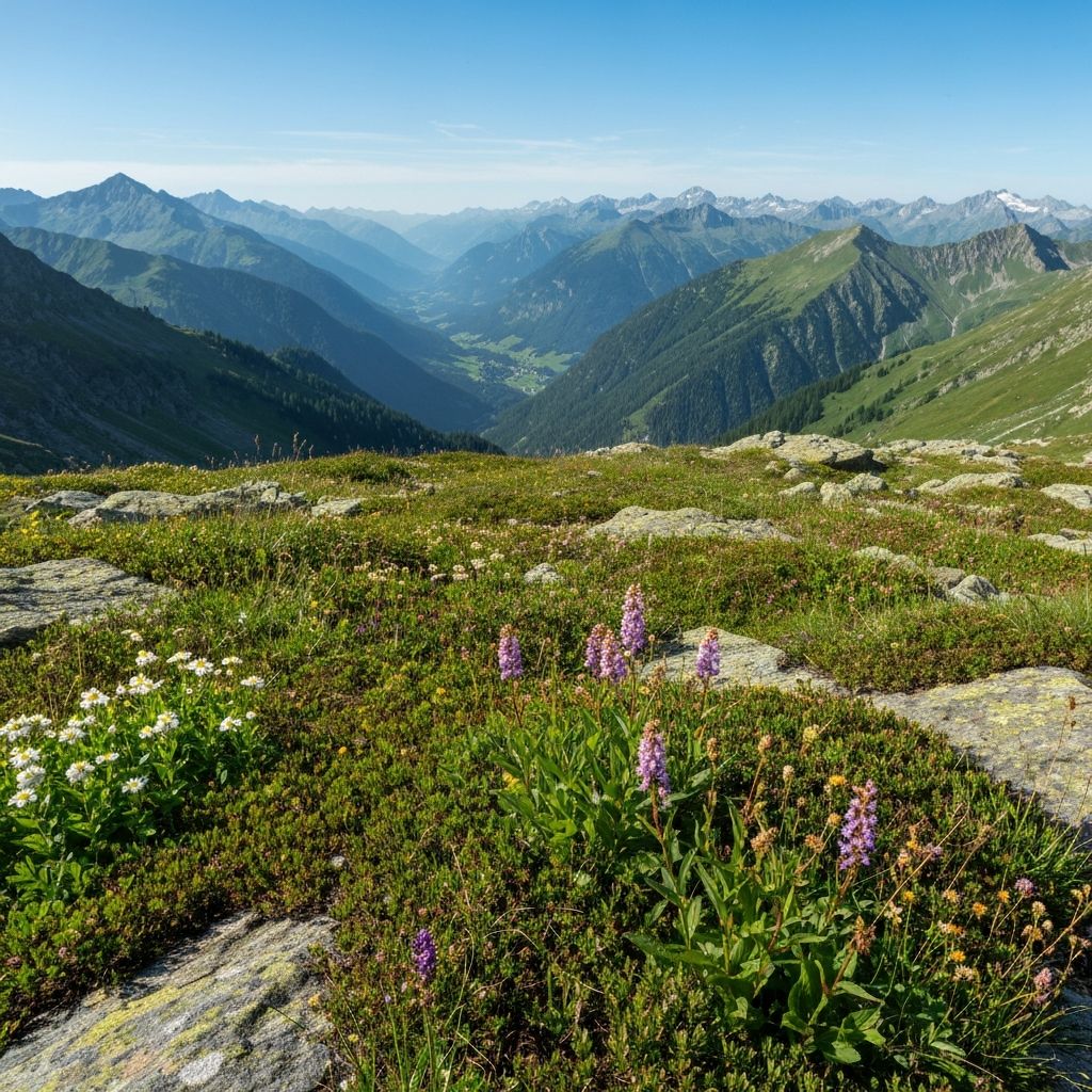 Alpine Highland Flora and Mountain Vegetation